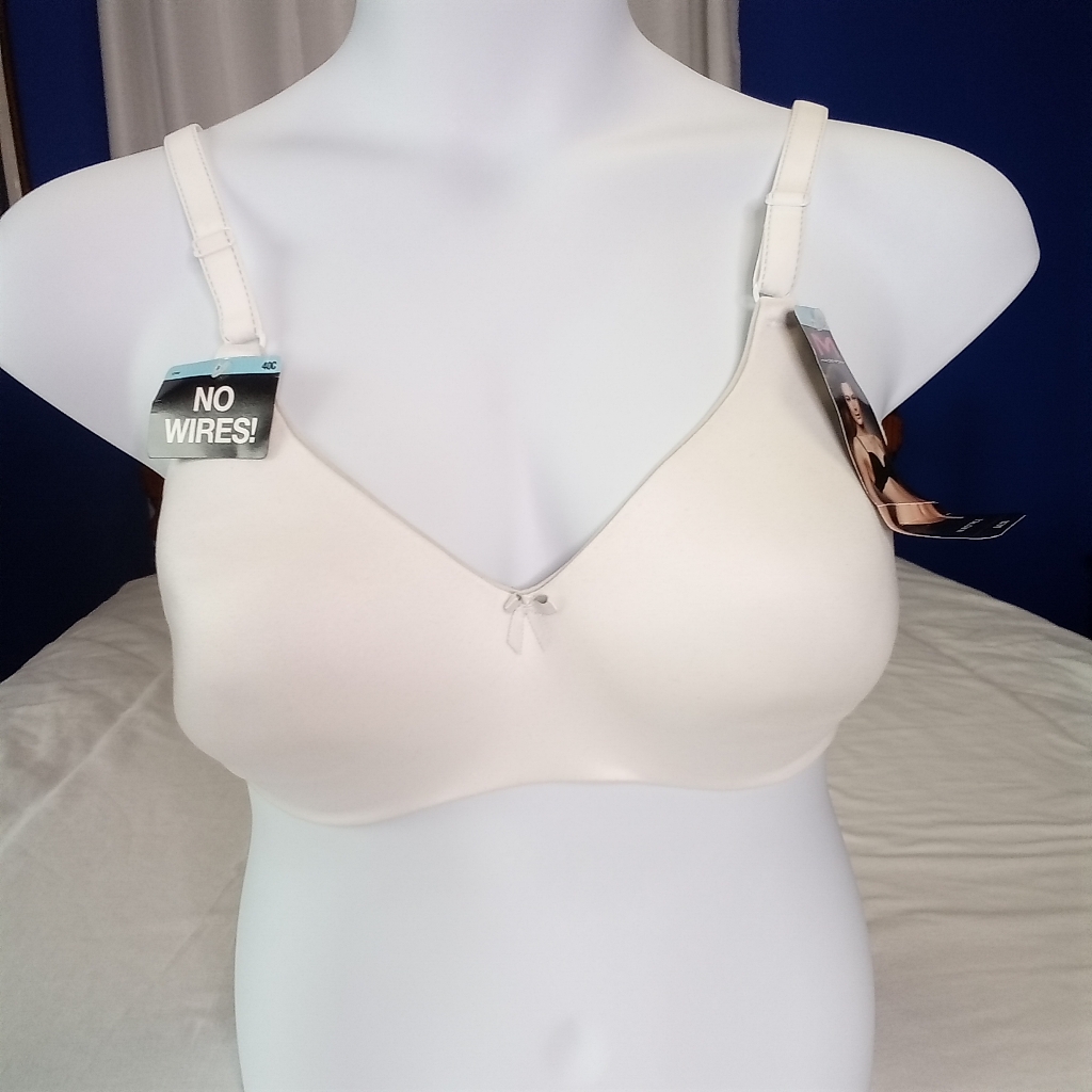 Maidenform Full Fit Bra 40c Wireless Comfort Devotion Lined White 09454 Nwt $42